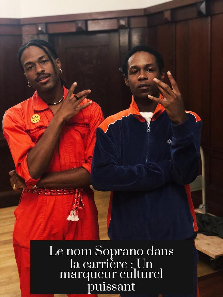Le nom Soprano dans la carrière : Un marqueur culturel puissant