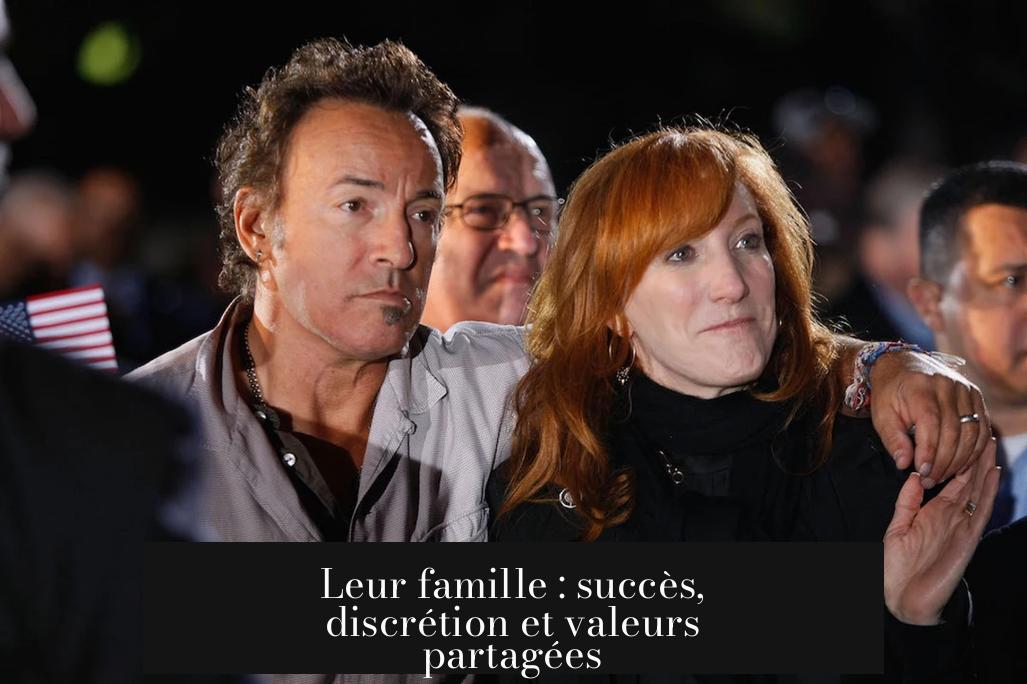 Leur famille : succès, discrétion et valeurs partagées