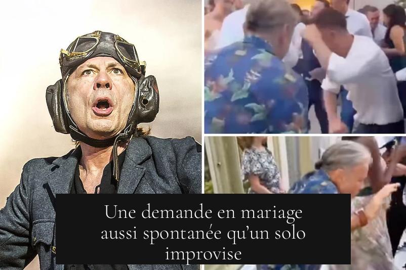 Une demande en mariage aussi spontanée qu’un solo improvise