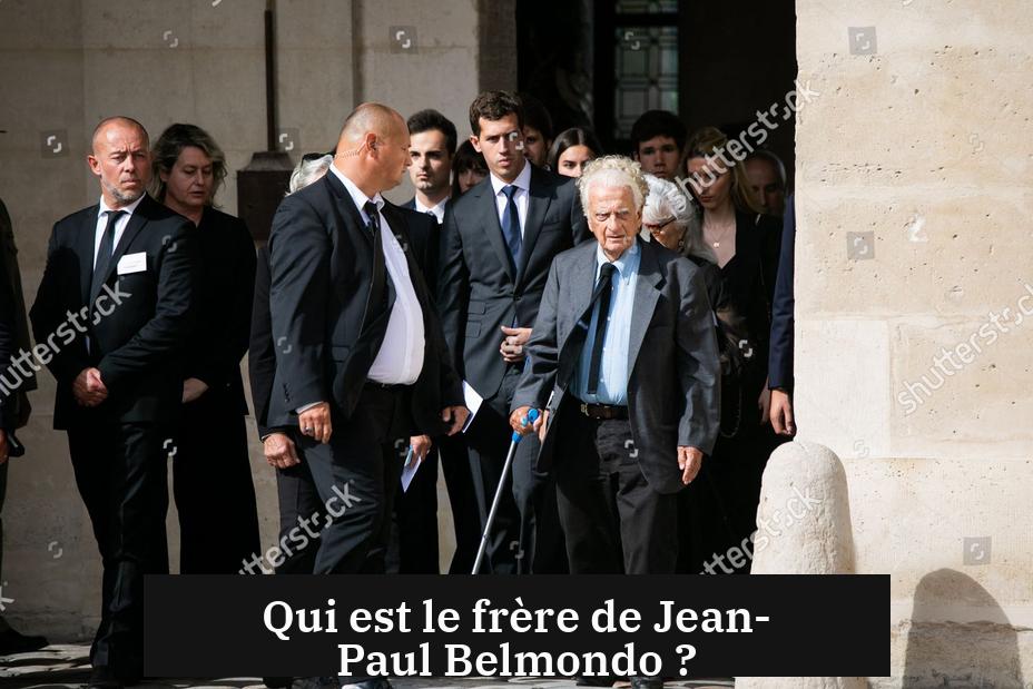 Qui est le frère de Jean-Paul Belmondo ?