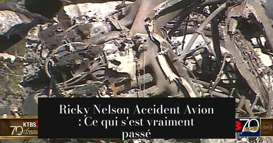 Ricky Nelson Accident Avion : Ce qui s'est vraiment passé