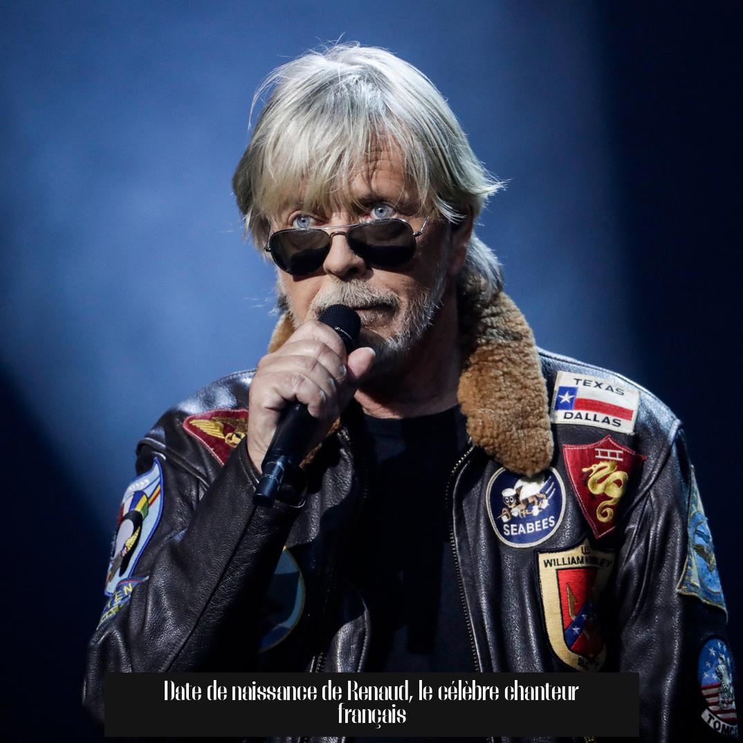 Date de naissance de Renaud, le célèbre chanteur français