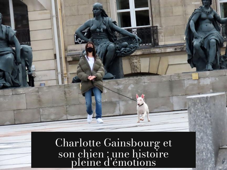 Charlotte Gainsbourg et son chien : une histoire pleine d'émotions