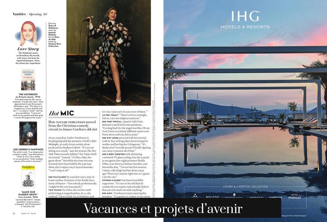 Vacances et projets d’avenir