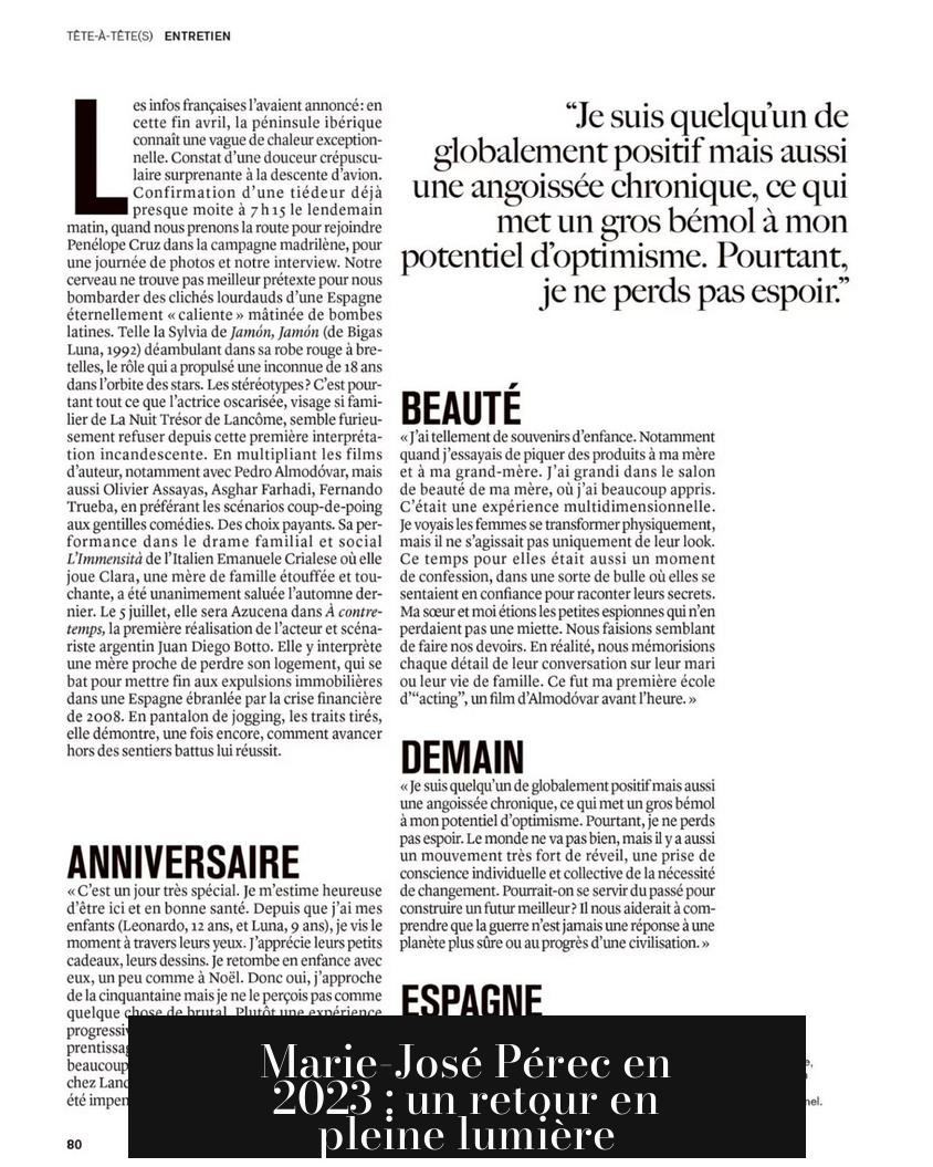 Marie-José Pérec en 2023 : un retour en pleine lumière