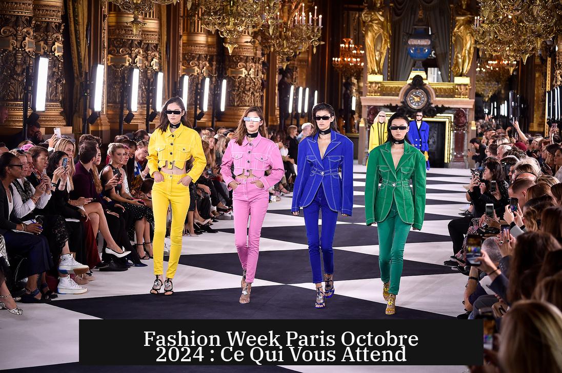 Fashion Week Paris Octobre 2024 : Ce Qui Vous Attend