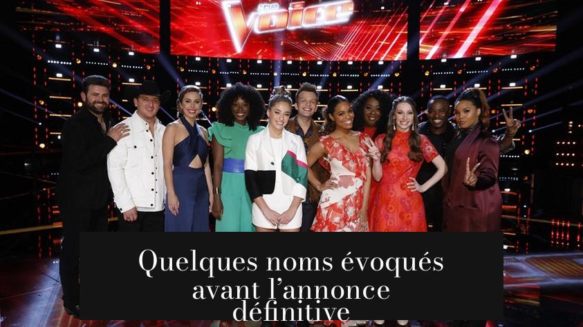 Quelques noms évoqués avant l’annonce définitive