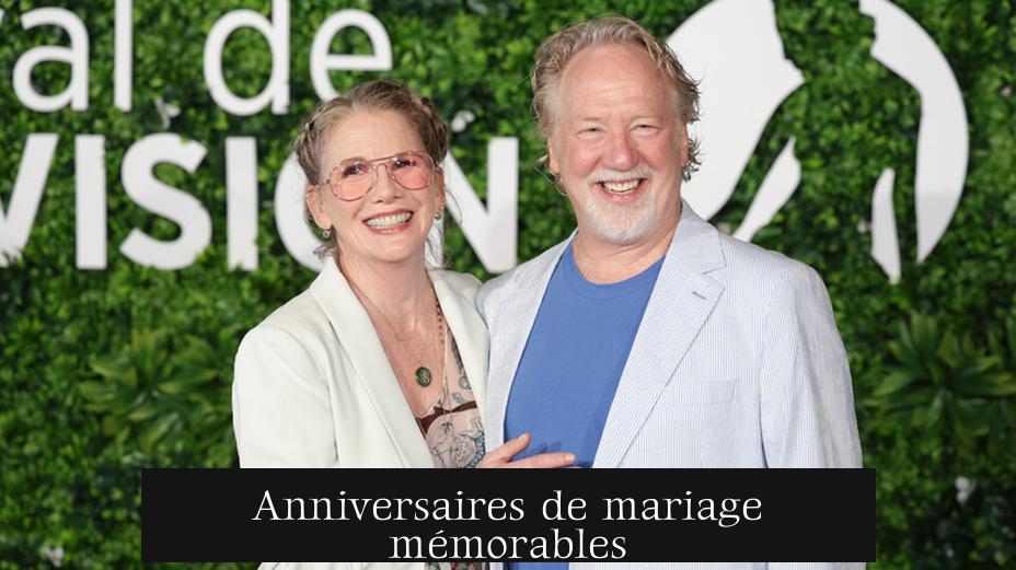Anniversaires de mariage mémorables