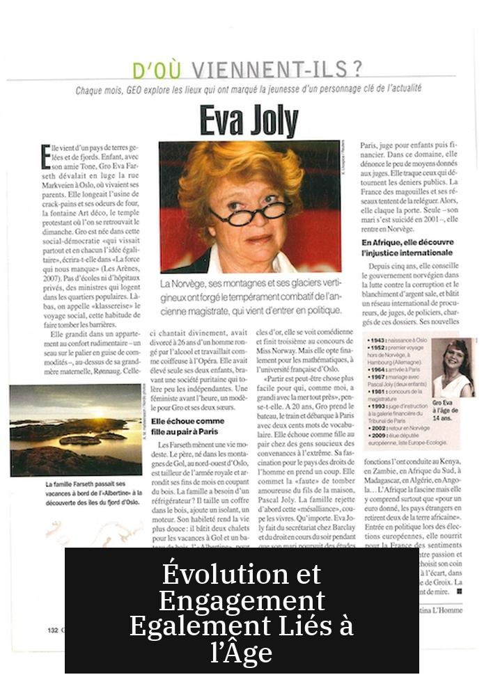 Évolution et Engagement Egalement Liés à l’Âge