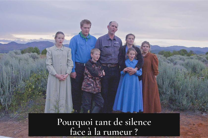 Pourquoi tant de silence face à la rumeur ?