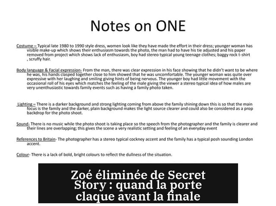 Zoé éliminée de Secret Story : quand la porte claque avant la finale