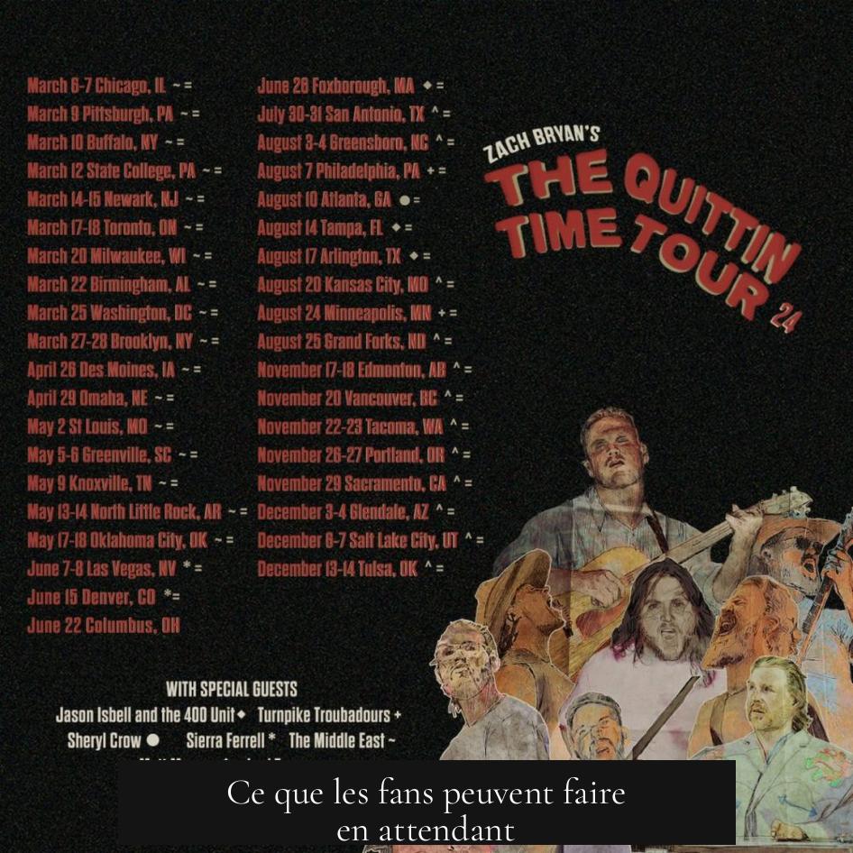 Ce que les fans peuvent faire en attendant