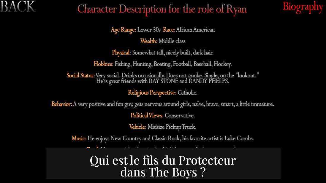 Qui est le fils du Protecteur dans The Boys ?