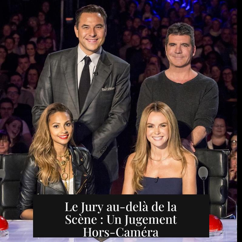 Le Jury au-delà de la Scène : Un Jugement Hors-Caméra