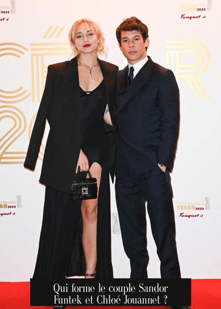 Qui forme le couple Sandor Funtek et Chloé Jouannet ?
