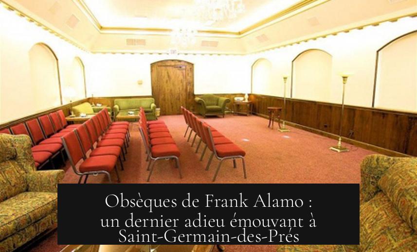 Obsèques de Frank Alamo : un dernier adieu émouvant à Saint-Germain-des-Prés