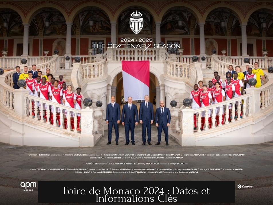 Foire de Monaco 2024 : Dates et Informations Clés