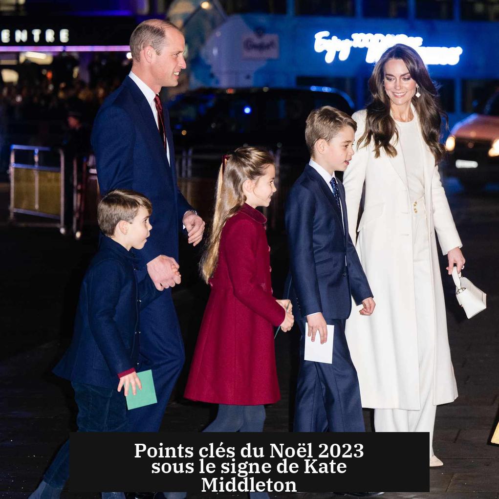 Points clés du Noël 2023 sous le signe de Kate Middleton