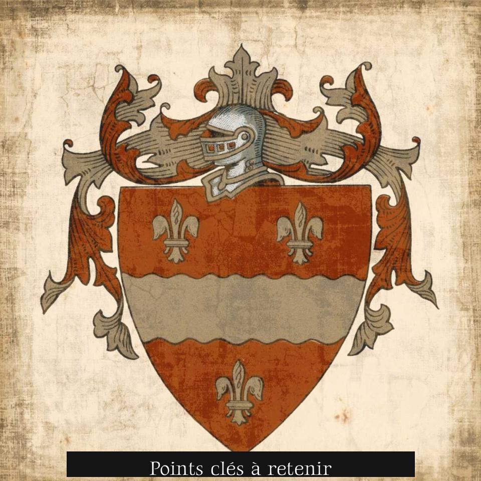 Points clés à retenir