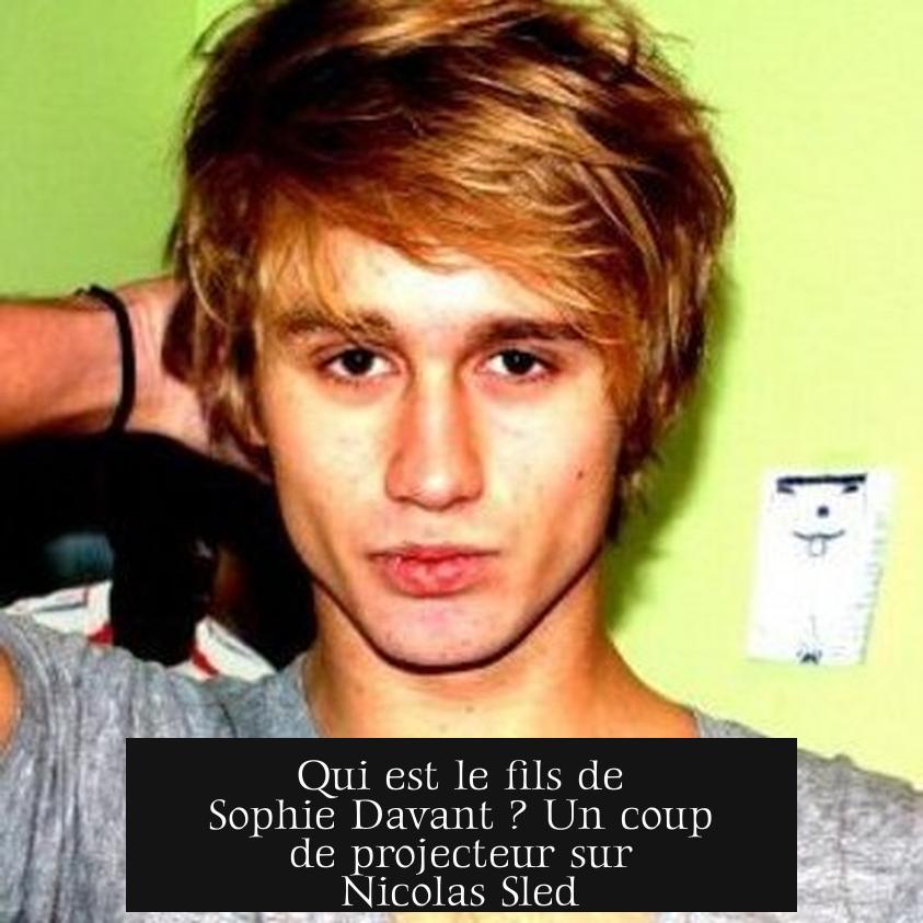 Qui est le fils de Sophie Davant ? Un coup de projecteur sur Nicolas Sled