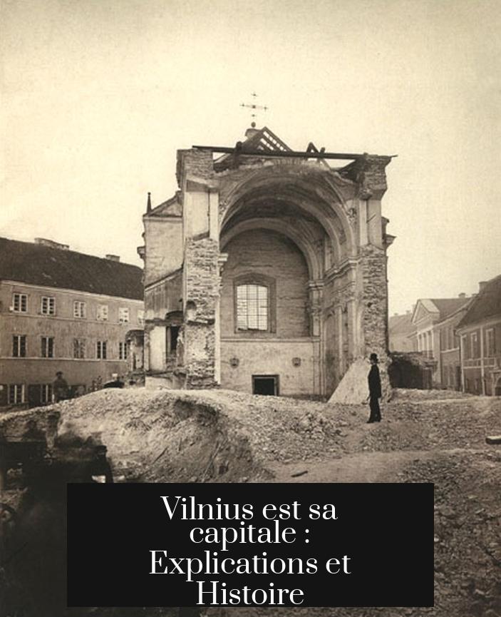 Vilnius est sa capitale : Explications et Histoire