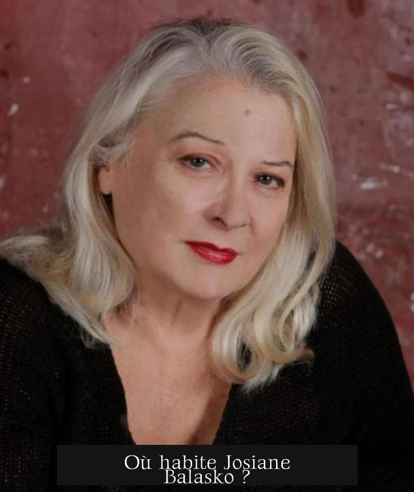 Où habite Josiane Balasko ?