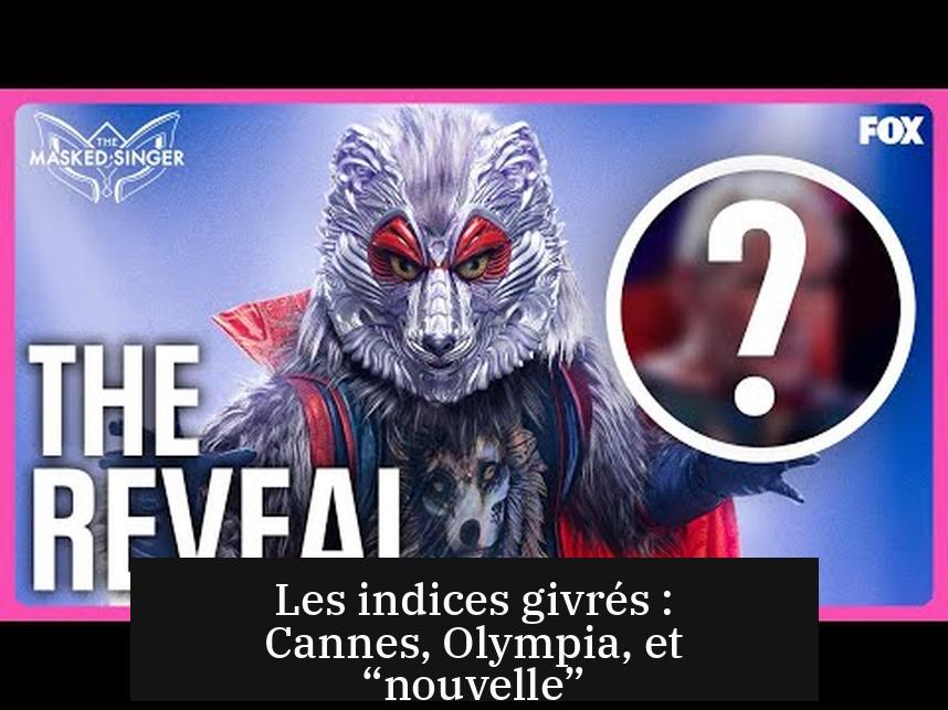 Les indices givrés : Cannes, Olympia, et “nouvelle”