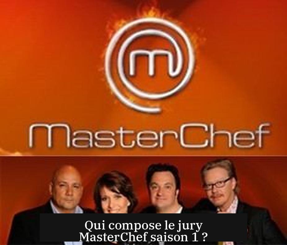 Qui compose le jury MasterChef saison 1 ?