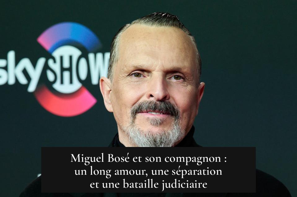 Miguel Bosé et son compagnon : un long amour, une séparation et une bataille judiciaire