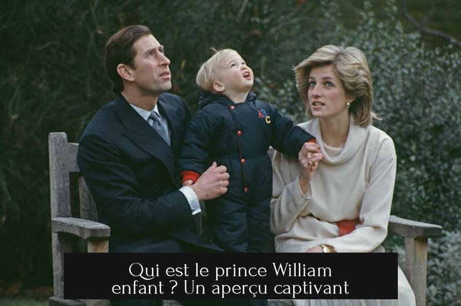 Qui est le prince William enfant ? Un aperçu captivant