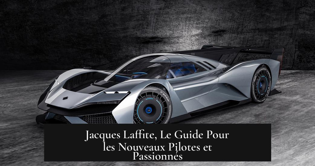 Jacques Laffite, Le Guide Pour les Nouveaux Pilotes et Passionnés