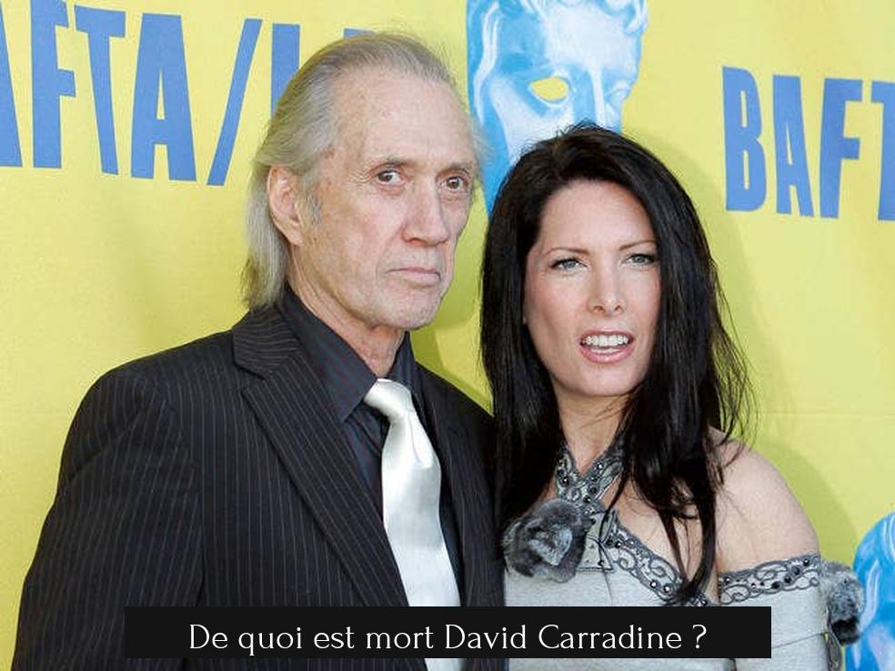 De quoi est mort David Carradine ?