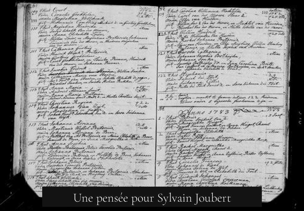 Une pensée pour Sylvain Joubert