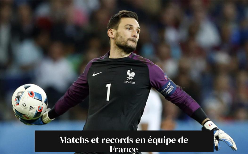 Matchs et records en équipe de France