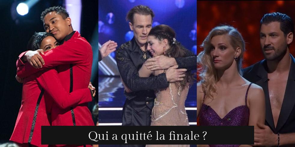 Qui a quitté la finale ?