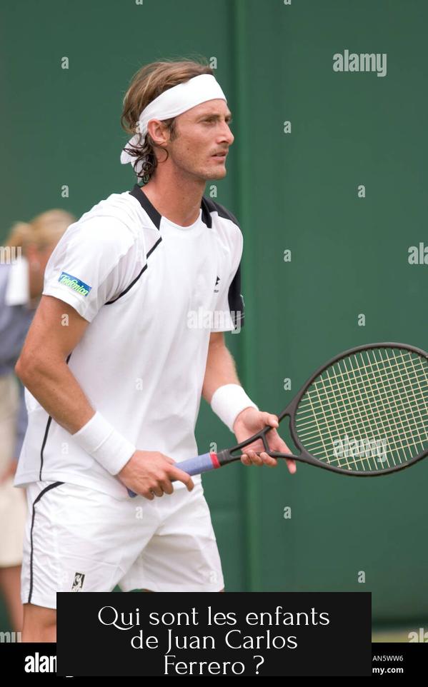 Qui sont les enfants de Juan Carlos Ferrero ?