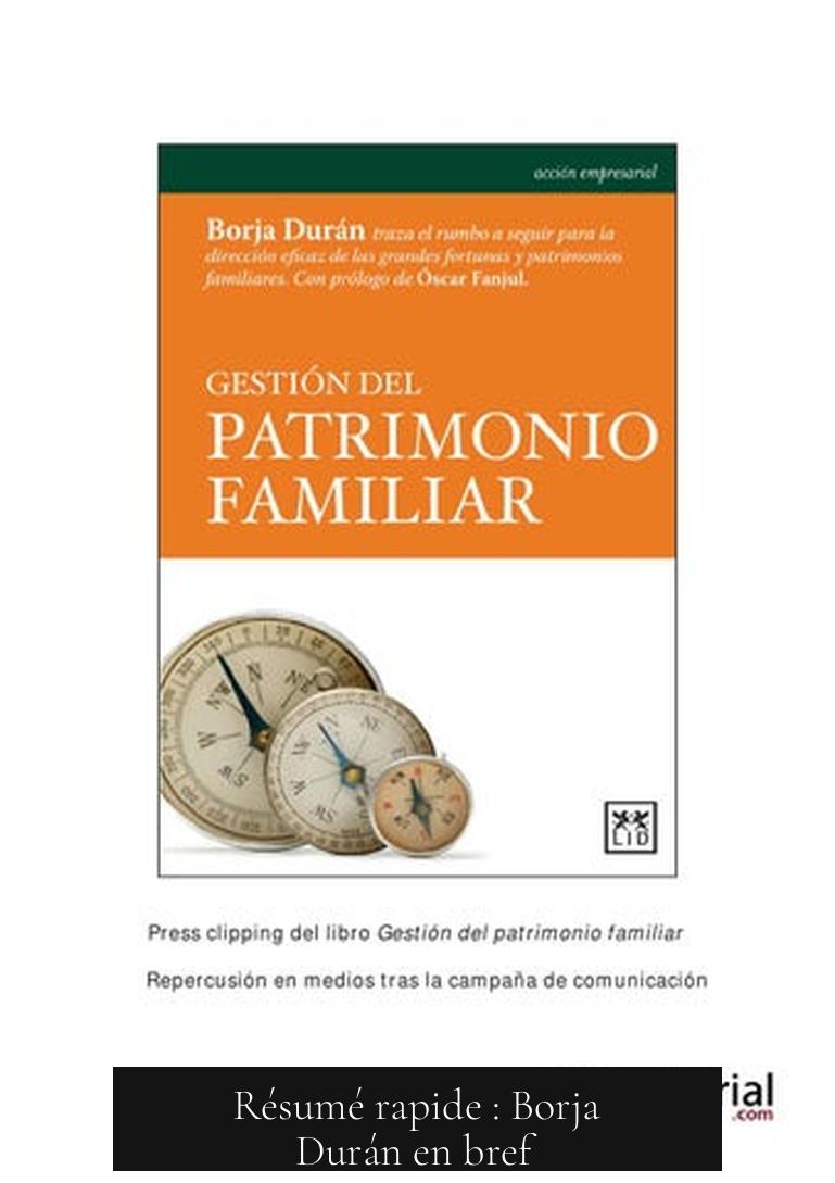 Résumé rapide : Borja Durán en bref