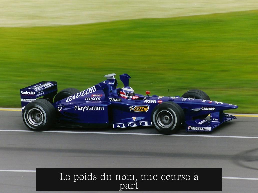 Le poids du nom, une course à part