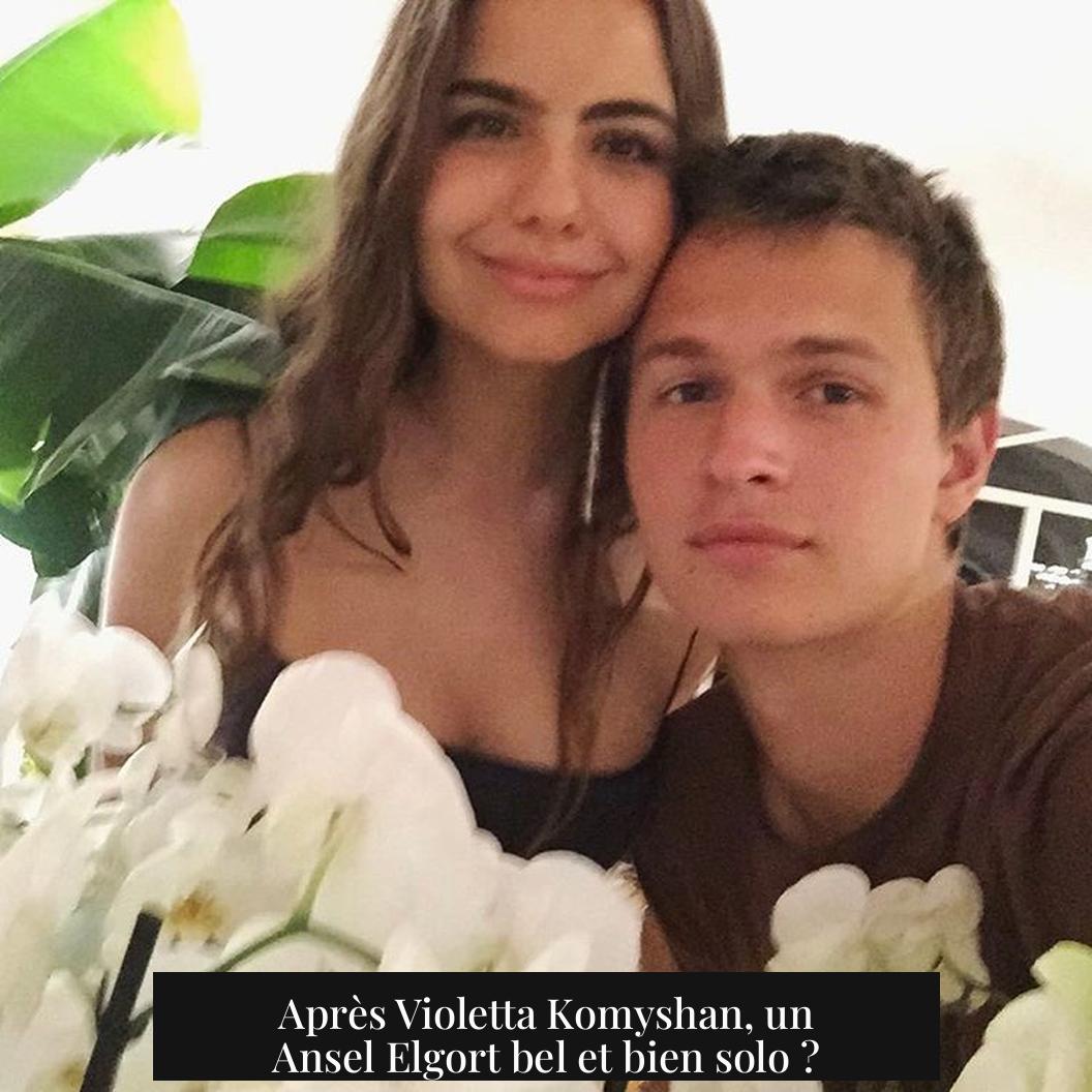 Après Violetta Komyshan, un Ansel Elgort bel et bien solo ?