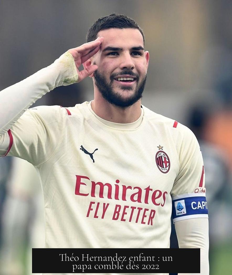 Théo Hernandez enfant : un papa comblé dès 2022