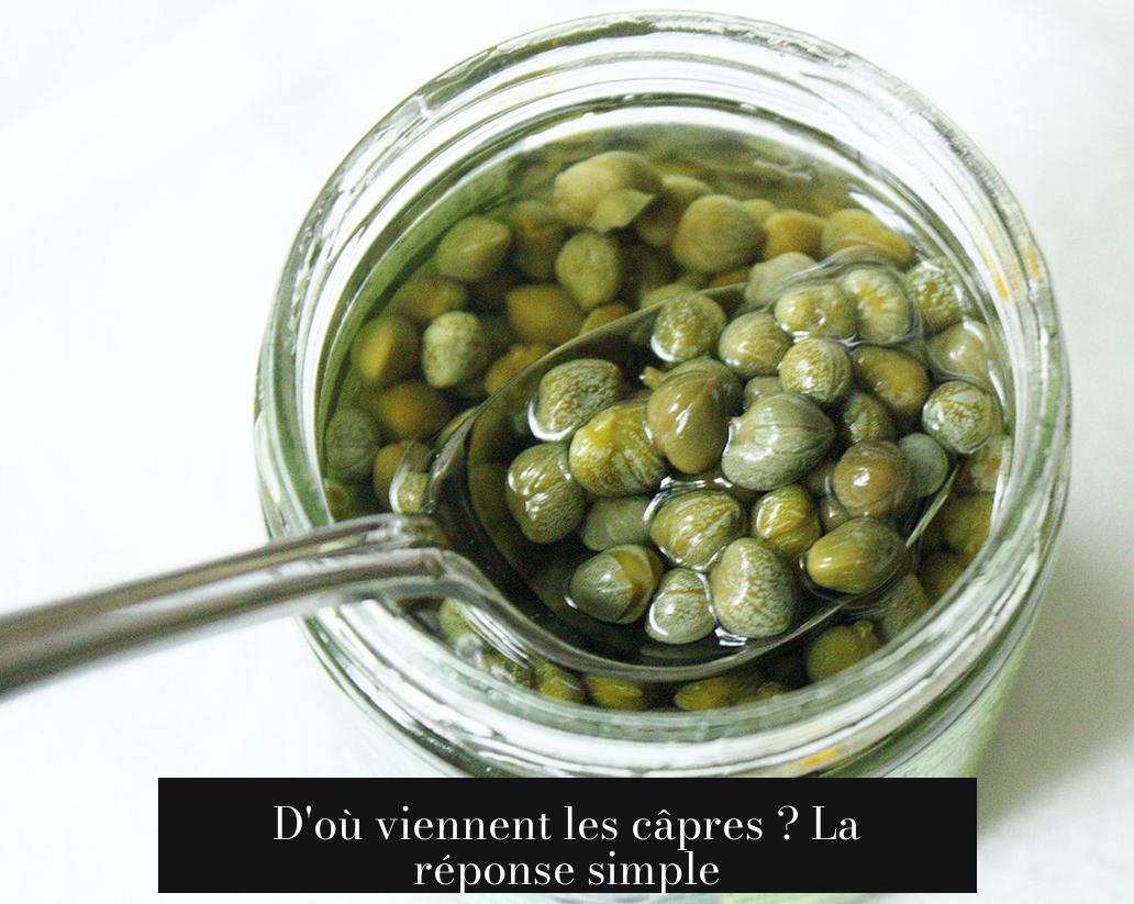D'où viennent les câpres ? La réponse simple