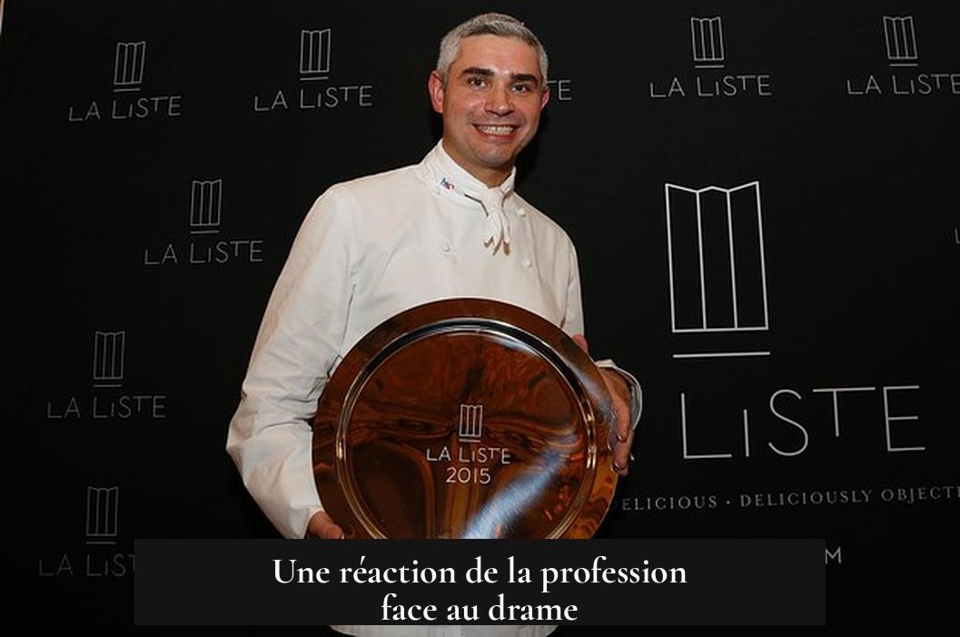 Une réaction de la profession face au drame
