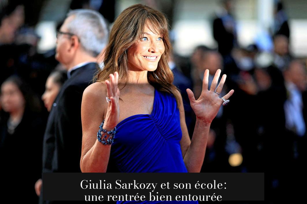 Giulia Sarkozy et son école : une rentrée bien entourée