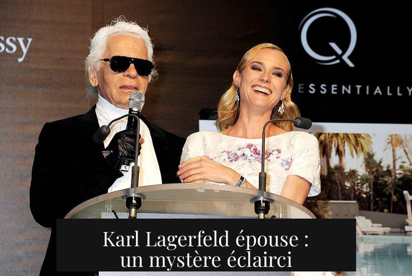 Karl Lagerfeld épouse : un mystère éclairci